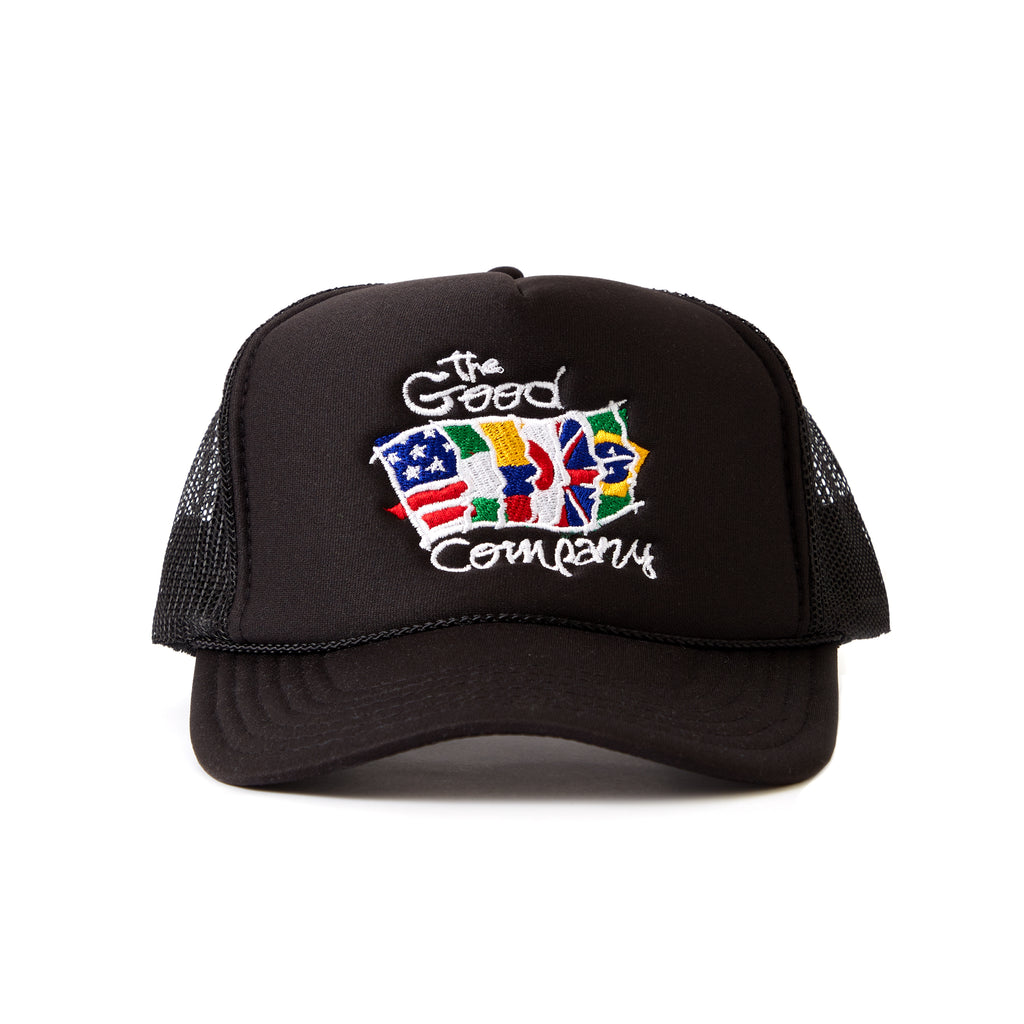 The Good World Trucker Hat (black)