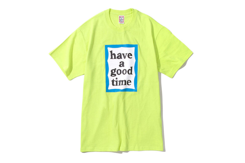 Have A Good Time Blue Frame Tee (neon green)